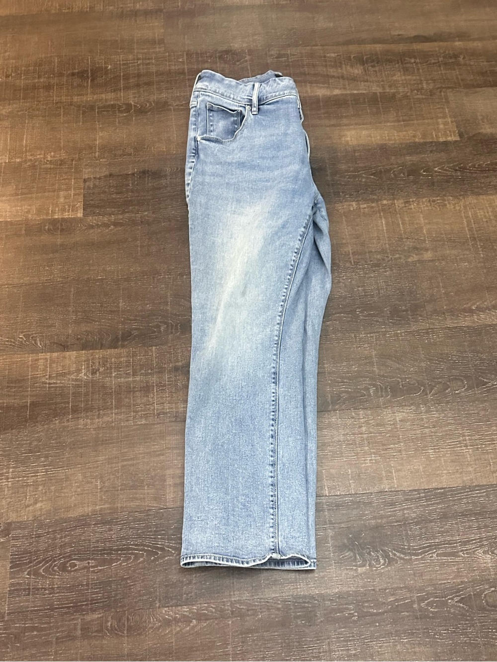 Hudson Women's High Rise Light Denim Wash Straight Leg Flap Pocket Jeans Size 14 - Picture 3 of 6